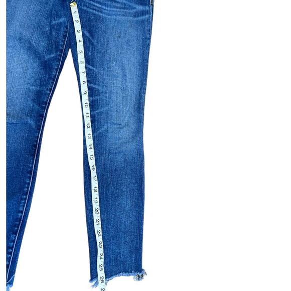 Madewell 9" High Rise Skinny Crop Raw Hem Jeans Size 26 - Picture 6 of 11
